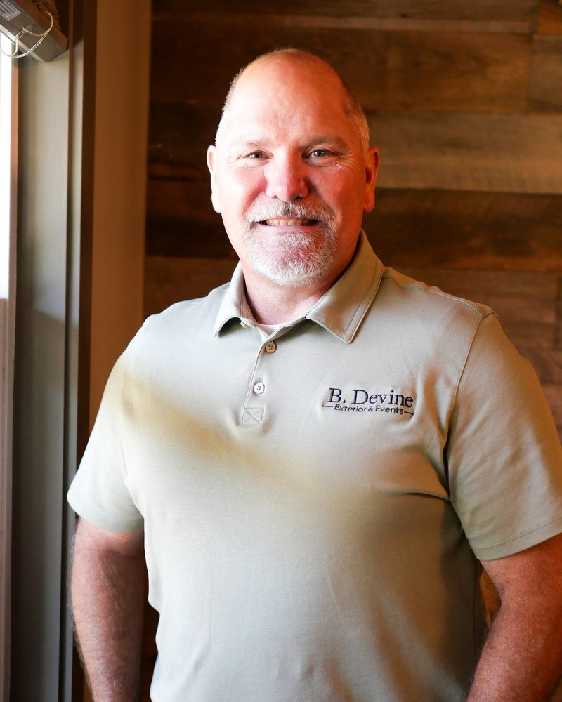 Brett Devine, owner and operations manager of B. Devine Exterior and Events